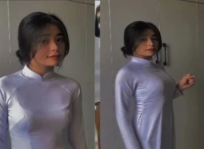 Nữ sinh áo dài phê như điên